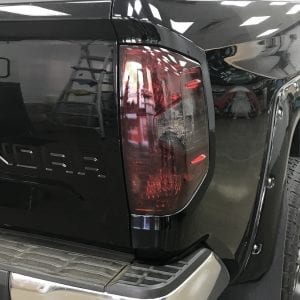Black toyota truck tail light window tint in arizona