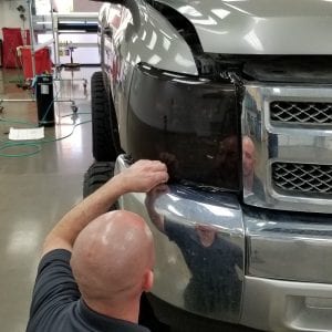 Chevrolet Silverado headlight Clear Bra in AZ