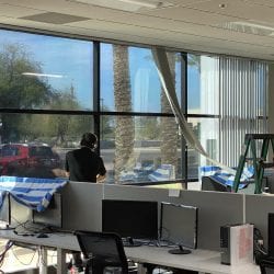 Commercial Solar Film Office Install