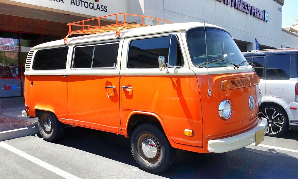 Orange Volkswagen Van Window Film Orange Volkswagen Van Window Film