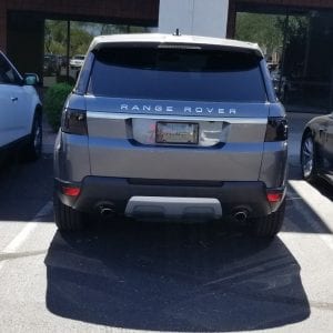 Range Rover back Clear Bra mesa