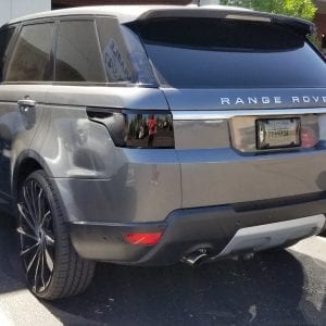 Range Rover side Clear Bra mesa