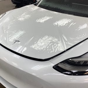 White Tesla Clear Bra in Mesa AZ