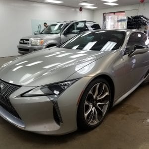 silver toyota front and side window film mesa